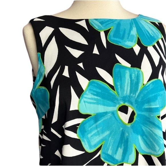 AB Studio Floral Sleeveless Dress 12 - Picture 2 of 6